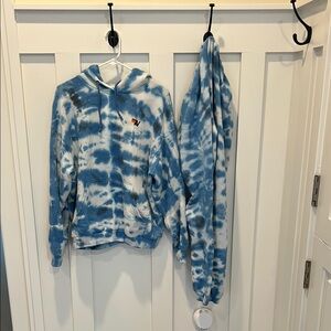 Aviator Nation Blue and White Tie-Dye Set
